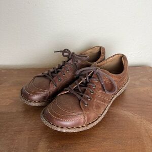 Born 90s Leather Gorpcore Natural Lace Up Minimalist Classic Sneakers